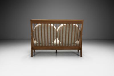  Votre Maison Maria Two Seater Sofa by Guillerme et Chambron for Votre Maison France 1960s