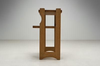  Votre Maison Pair of Guillerme et Chambron Oak Bedside Tables France Mid 20th Century