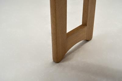  Votre Maison Pair of Guillerme et Chambron Oak Bedside Tables France Mid 20th Century