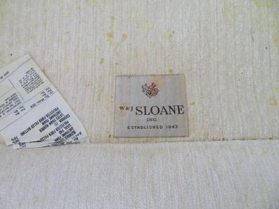  W J Sloane Unusual Milo Baughman Style Tufted Cube Lounge Chair with Matching Ottoman