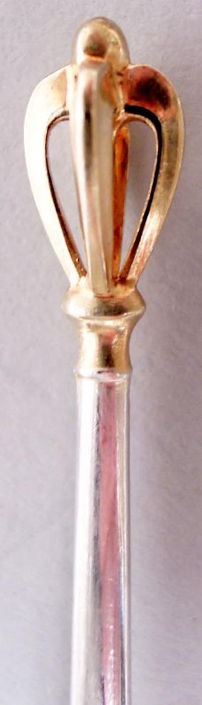  W S Sorensen W S Sorensen Golden Crown Demitasse Spoons Sugar Nips