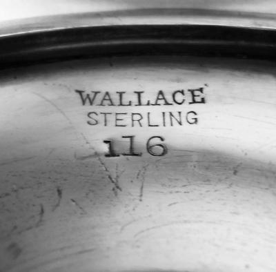  WALLACE Set of 6 Wallace Normandie Sterling Silver Goblets