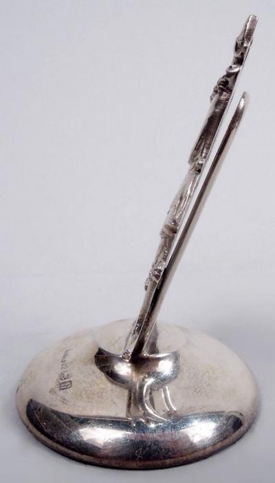  WG Keight English Edwardian Rococo Commedia dell Arte Place Card Holders 1907