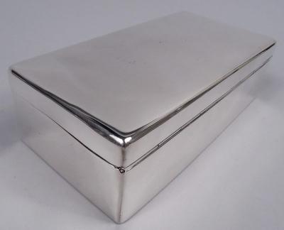  WH Manton English Modern Sterling Silver Box 1938