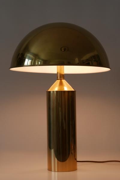  WKR Leuchten Extremely Rare Large Mid Century Modern Brass Table Lamp by WKR Leuchten 1960s
