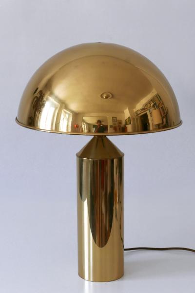  WKR Leuchten Extremely Rare Large Mid Century Modern Brass Table Lamp by WKR Leuchten 1960s