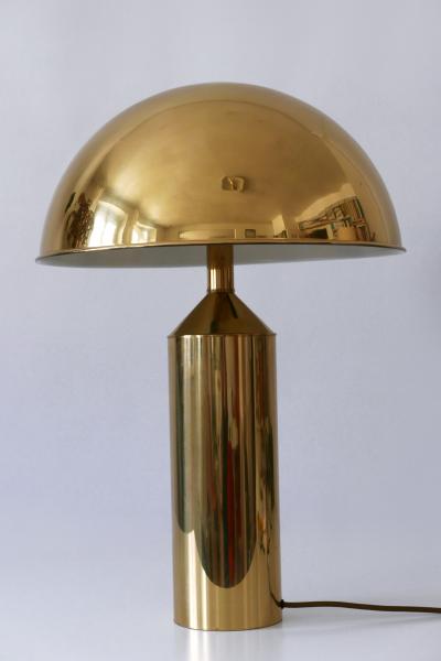  WKR Leuchten Extremely Rare Large Mid Century Modern Brass Table Lamp by WKR Leuchten 1960s