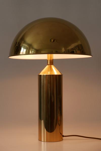  WKR Leuchten Extremely Rare Large Mid Century Modern Brass Table Lamp by WKR Leuchten 1960s