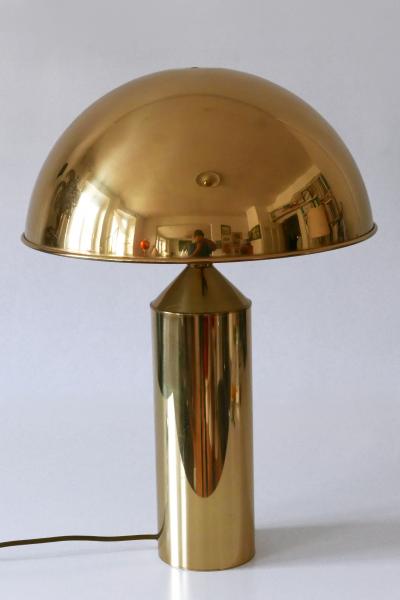  WKR Leuchten Extremely Rare Large Mid Century Modern Brass Table Lamp by WKR Leuchten 1960s