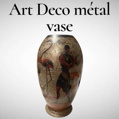 WMF Ikora 1930s Art D co m tal vase by WMF