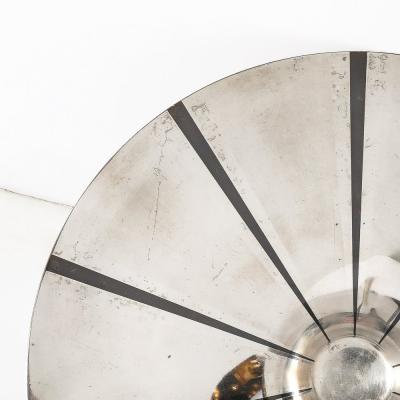  WMF Ikora Art Deco WMF Ikora Textural Silver Plated Bowl W Jet Black Linear Detailing