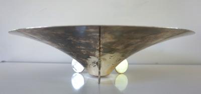  WMF Ikora WMF Ikora sculptural Bauhaus bowl silver plated brass by Paul Haustein 1920