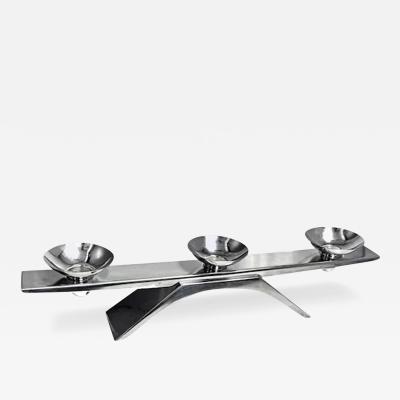  WMF W rttembergische Metallwarenfabrik W M F 1950s WMF candlestick candelabra design by Wilhelm Wagenfeld