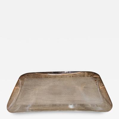  WMF W rttembergische Metallwarenfabrik W M F 1970s WMF S Collection Tray Textured Silver Platter