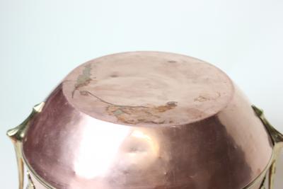 WMF W rttembergische Metallwarenfabrik W M F Art Nouveau Copper and Brass Cashepot or Punch Bowl by WMF Germany 1900