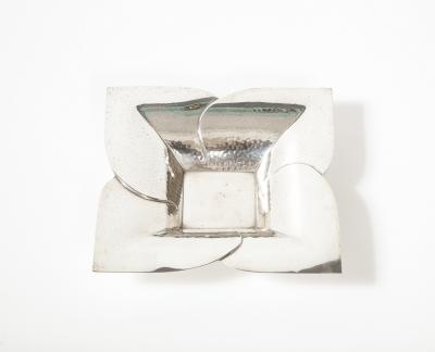  WMF W rttembergische Metallwarenfabrik W M F Hammered Silver Plated Flower Petal Bowl by WMF