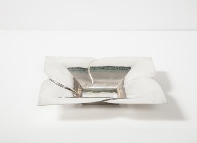  WMF W rttembergische Metallwarenfabrik W M F Hammered Silver Plated Flower Petal Bowl by WMF