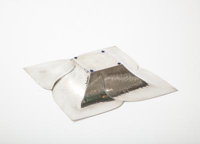  WMF W rttembergische Metallwarenfabrik W M F Hammered Silver Plated Flower Petal Bowl by WMF