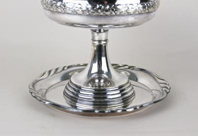 WMF W rttembergische Metallwarenfabrik W M F Silvered Art Nouveau Centerpiece Bowl With WMF Tray Austria ca 1915