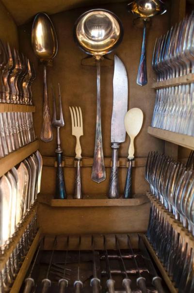 WMF W rttembergische Metallwarenfabrik W M F W Mf Rare Art Nouveau Silver Plated Cutlery Set for 24 Persons