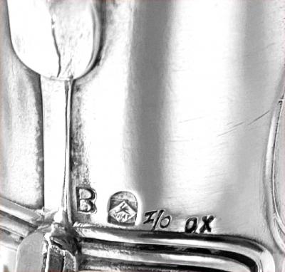  WMF W rttembergische Metallwarenfabrik W M F WMF Art Nouveau cut glass and silverplate Liqueur Set C 1900