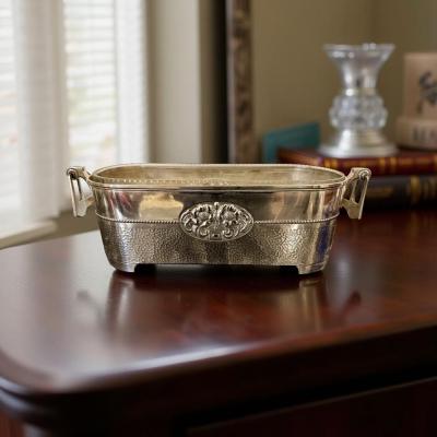  WMF W rttembergische Metallwarenfabrik W M F WMF German Silver Plate Art Nouveau Centerpiece with Original Glass Insert