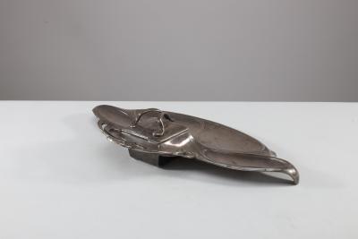 WMF W rttembergische Metallwarenfabrik W M F WMF Secessionist Art Nouveau Pewter Inkstand of Rectangular Organic Flowing Form