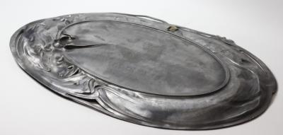  WMF W rttembergische Metallwarenfabrik W M F WMF W rttembregische Metallwarenfabrik Art Nouveau Pewter Serving Tray Germany