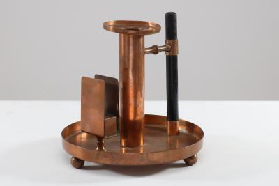  WMF W rttembergische Metallwarenfabrik W M F WMF an Aesthetic Movement Copper Chamber Candlestick in the Dr C Dresser Style