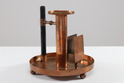  WMF W rttembergische Metallwarenfabrik W M F WMF an Aesthetic Movement Copper Chamber Candlestick in the Dr C Dresser Style