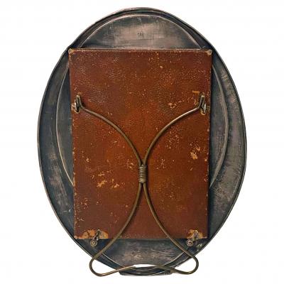  WMF W rttembergische Metallwarenfabrik W M F WMF large pewter oval photograph frame C 1910