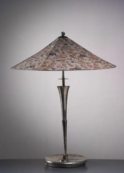  WMF W rttembergische Metallwarenfabrik W M F WMF silver plated table lamp Germany 1930s