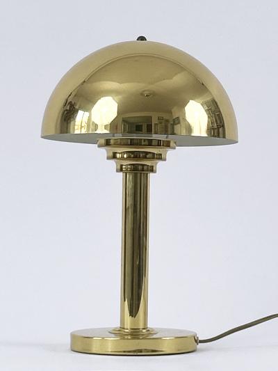  WSB Elegant Mid Century Modern Brass Table Lamp by WSB Germany 1970s