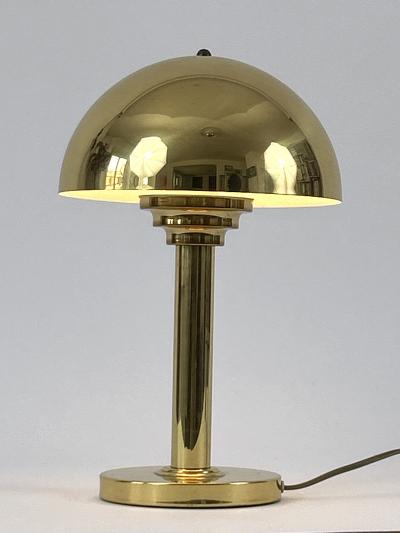 WSB Elegant Mid Century Modern Brass Table Lamp by WSB Germany 1970s