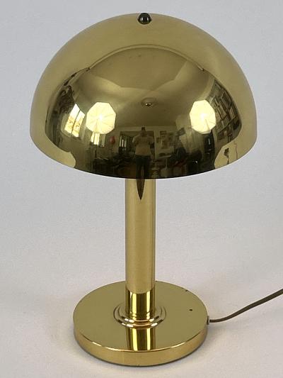  WSB Elegant Mid Century Modern Brass Table Lamp by WSB Germany 1970s