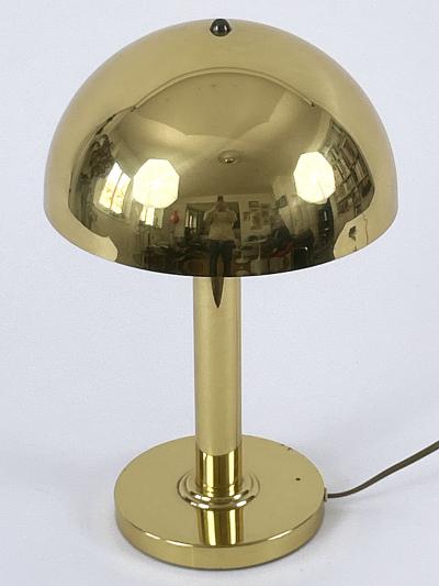  WSB Elegant Mid Century Modern Brass Table Lamp by WSB Germany 1970s