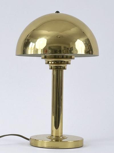  WSB Elegant Mid Century Modern Brass Table Lamp by WSB Germany 1970s