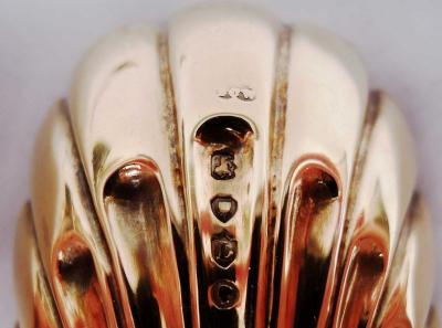  Wakely Wheeler Antique English Victorian Stag Hunt Silver Gilt Berry Spoons 1886