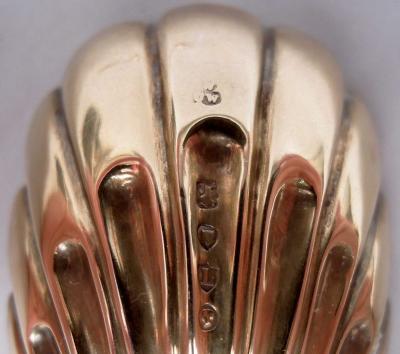  Wakely Wheeler Antique English Victorian Stag Hunt Silver Gilt Berry Spoons 1886