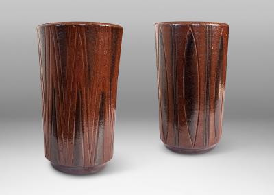  Wall kra AB Duo of Vases by Arthur Andersson for Wall kra