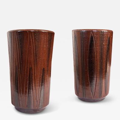  Wall kra AB Duo of Vases by Arthur Andersson for Wall kra