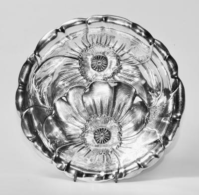  Wallace Silversmiths Inc Antique Large Sterling Art Nouveau Bowl by Wallace Silversmiths 1930s