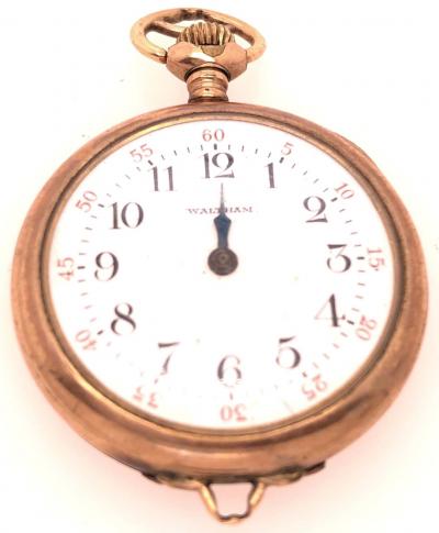  Waltham Watch Co American Watch Co American Watch Co Yellow Gold Waltham Pocket Watch