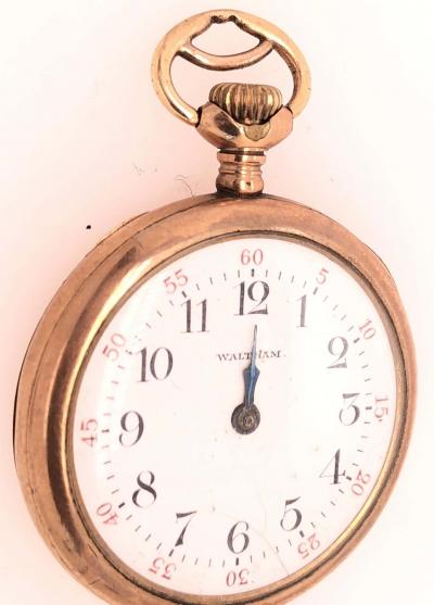  Waltham Watch Co American Watch Co American Watch Co Yellow Gold Waltham Pocket Watch