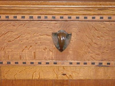  Waring Gillow Waring Gillows Style of M H Baillie Scott Arts Crafts Oak Inlaid Sideboard