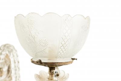  Waterford Pair of English Victorian Waterford Crystal Wall Sconces