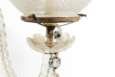  Waterford Pair of English Victorian Waterford Crystal Wall Sconces
