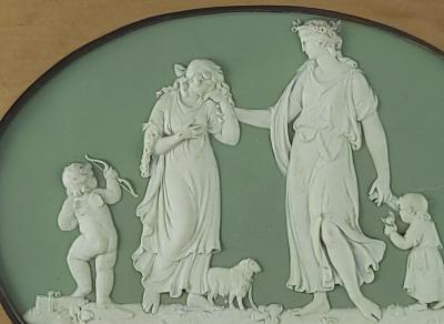  Wedgwood Antique Wedgwood Oval Neoclassical Plaque England 19th century