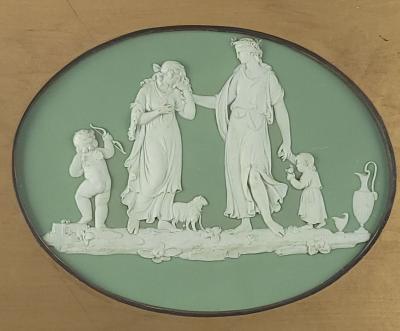  Wedgwood Antique Wedgwood Oval Neoclassical Plaque England 19th century