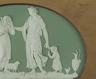  Wedgwood Antique Wedgwood Oval Neoclassical Plaque England 19th century